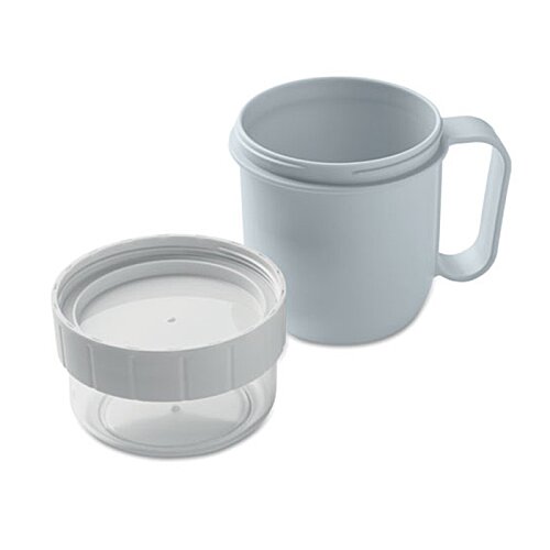 Additional Image 5 - a white mug and a clear cup