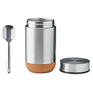 Additional Image 1 - a silver container with a spoon