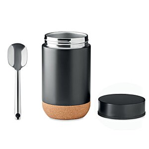 Additional Image 2 - a black and tan container with a metal lid