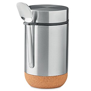 Additional Image 4 - a silver and brown container with a spoon