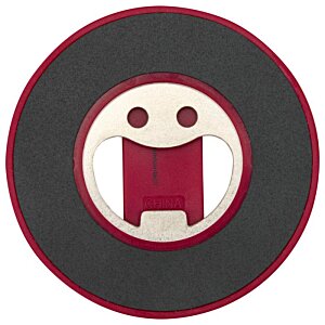 Additional Image 8 - a round black circle with a red and white face