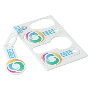 Additional Image 8 - a plastic tag with colorful circles