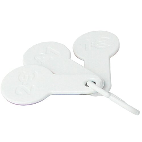 Additional Image 2 - a group of white tags