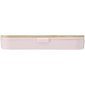 Additional Image 2 - a white rectangular object with a light pink edge