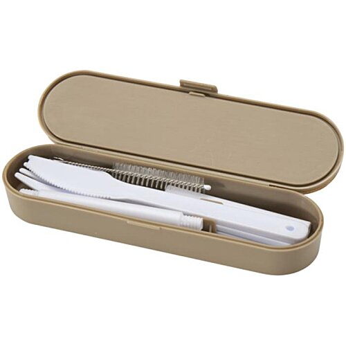 Additional Image 6 - a brown case with a white paper inside