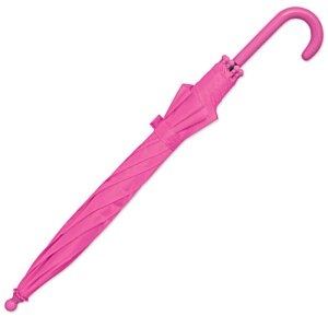 Additional Image 8 - a pink umbrella with a curved handle