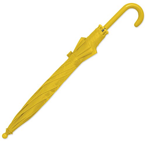 Additional Image 7 - a yellow umbrella with a curved handle