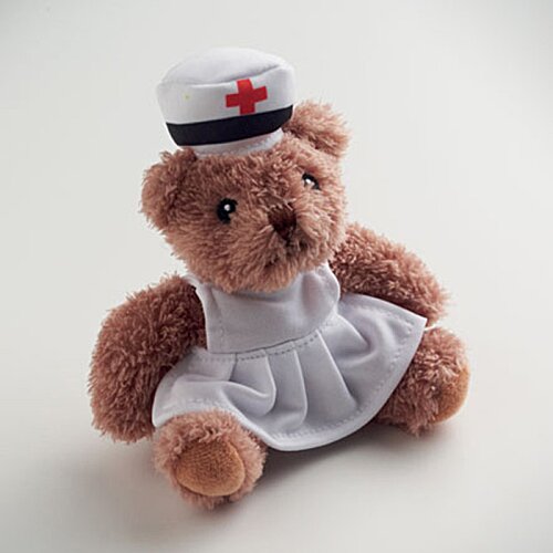 Additional Image 2 - a teddy bear wearing a nurse outfit