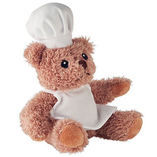 Additional Image 1 - a stuffed bear wearing a chef hat