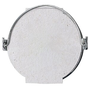 Additional Image 6 - a white circular object with metal rings