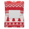 Additional Thumbnail Image 2 - a red and white blanket with bells and a white square