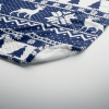 Additional Thumbnail Image 6 - a blue and white cloth with reindeer design