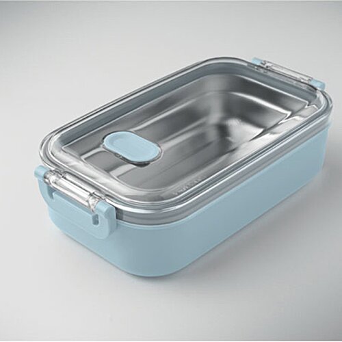 Additional Image 5 - a blue and silver food container