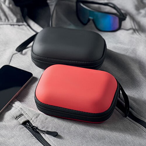 Additional Image 7 - a red case with a black strap