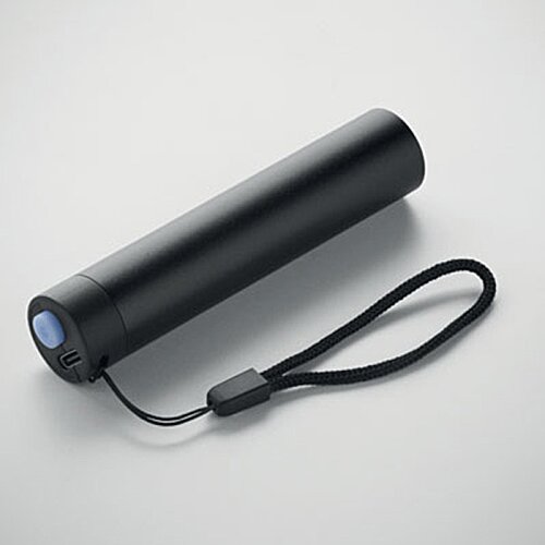 Additional Image 4 - a black flashlight with a cord