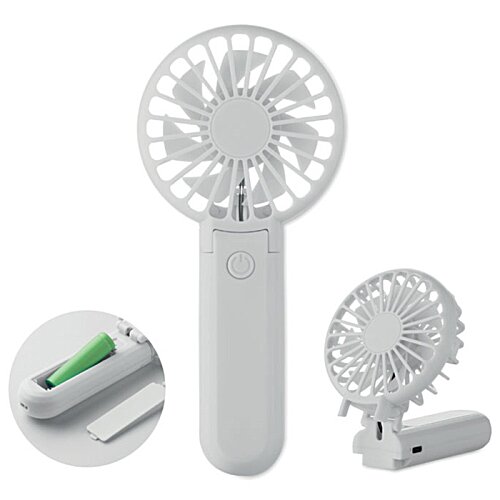 Additional Image 5 - a white fan with a green handle