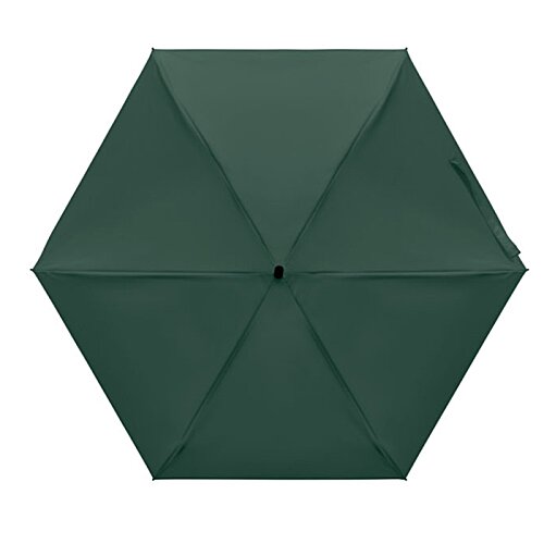 Additional Image 1 - a green umbrella with a black center
