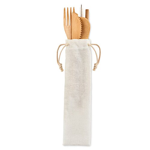 Additional Image 1 - a white bag with wooden spoons