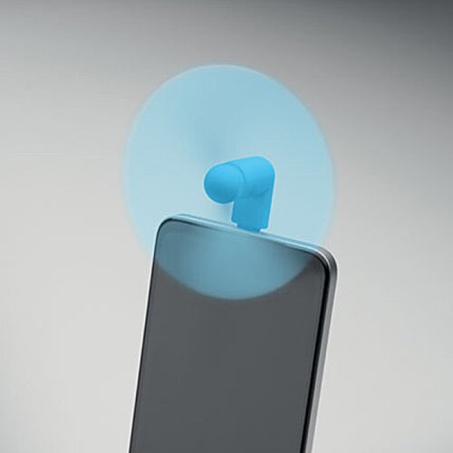 Additional Image 3 - a blue fan on a black surface