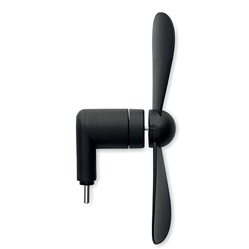 Additional Image 5 - a black fan with a white background
