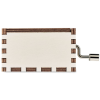 Additional Thumbnail Image 2 - a white rectangular object with brown trim