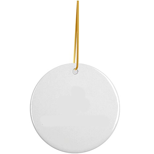 Additional Image 1 - a white circle with a gold string