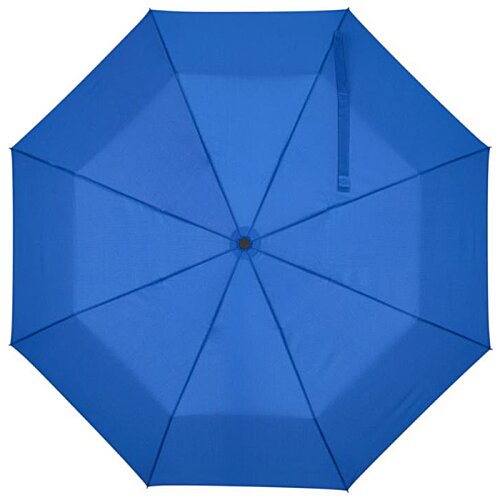 Additional Image 1 - a blue umbrella with a black handle