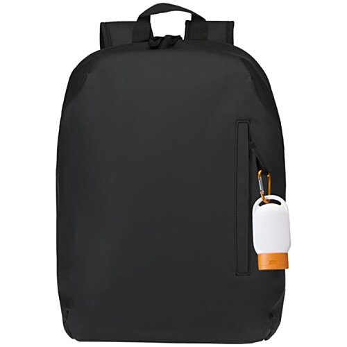Additional Image 3 - a black backpack with a white tag