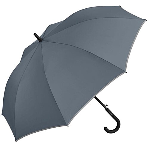 Additional Image 5 - a black umbrella with a curved handle