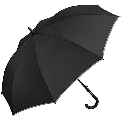 Additional Image 6 - a black umbrella with a curved handle