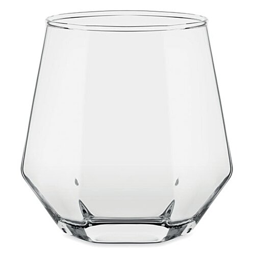Additional Image 2 - a clear glass with a hexagon shape