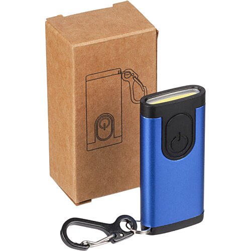 Additional Image 5 - a blue cell phone next to a brown box
