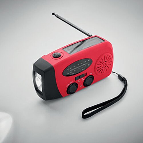 Additional Image 6 - a red and black radio