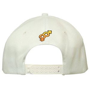 Additional Image 1 - a white hat with a gold logo