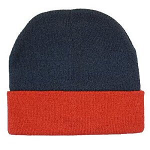 Additional Image 1 - a blue and red beanie