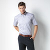 View Image 3 of 3 of Kustom Kit Men's Premium Oxford Shirt - Short Sleeve - Embroidered