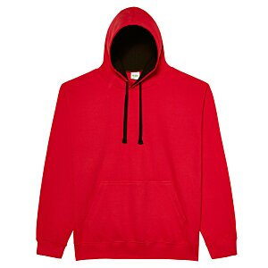 Additional Image 1 - a red hoodie with a black string