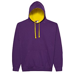 Additional Image 3 - a purple sweatshirt with yellow lining