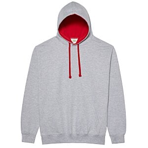 Additional Image 9 - a grey sweatshirt with a red lining