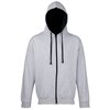 View Image 4 of 10 of AWDis Varsity Zipped Hoodie - Embroidered