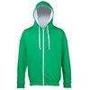 View Image 6 of 10 of AWDis Varsity Zipped Hoodie - Embroidered