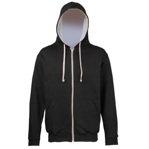 Additional Image 9 - a black jacket with a white hood