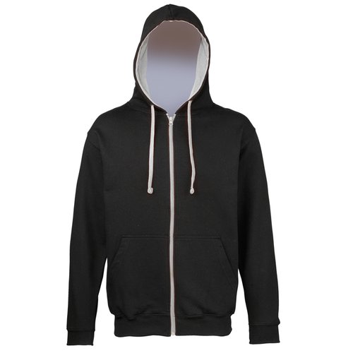 Additional Image 9 - a black jacket with a white hood