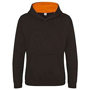 Additional Image 19 - a black sweatshirt with orange collar