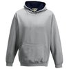 View Image 12 of 19 of AWDis Kid's Varsity Hoodie - Embroidered