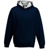 View Image 4 of 19 of AWDis Kid's Varsity Hoodie - Embroidered