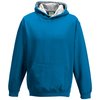 View Image 6 of 19 of AWDis Kid's Varsity Hoodie - Embroidered