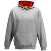 View Image 7 of 19 of AWDis Kid's Varsity Hoodie - Embroidered