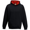 View Image 9 of 19 of AWDis Kid's Varsity Hoodie - Embroidered