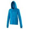 View Image 7 of 12 of DISC AWDis Ladies Zipped Hoodie - Embroidered